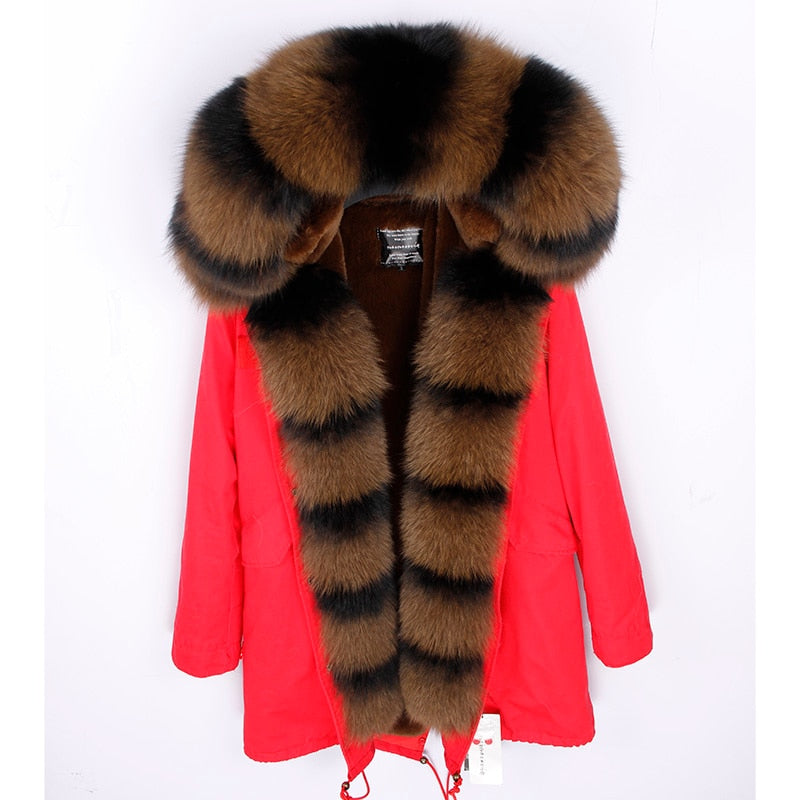 real fox fur collar