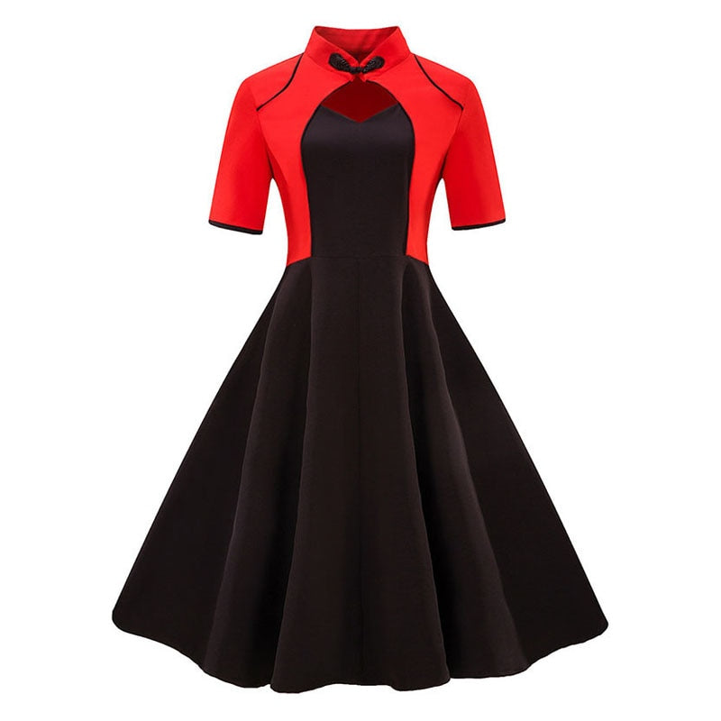 red and black women's clothing