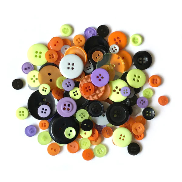 Buttons Galore 40+ Assorted Halloween Buttons for Sewing & Crafts - Set of  6 Button Packs