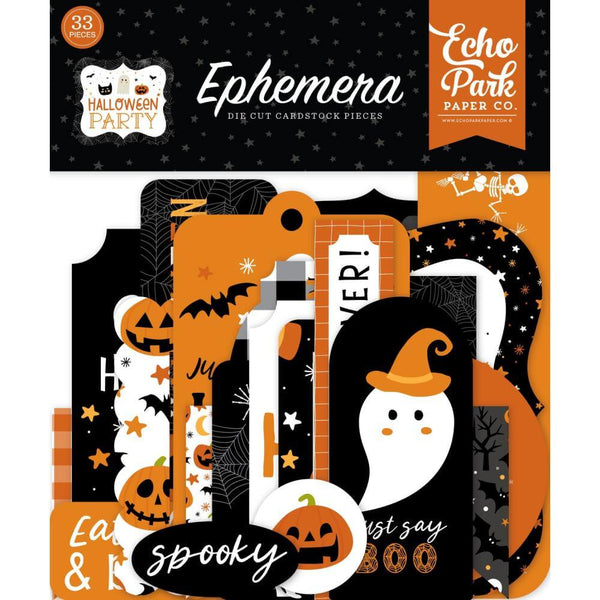 Halloween Party Ephemera Die Cut Cardstock Pieces