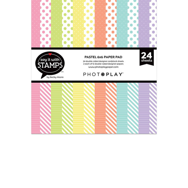 My Favorite Things Rainbow Plaid 6x6 Inch Paper Pad ep109 – Simon Says Stamp