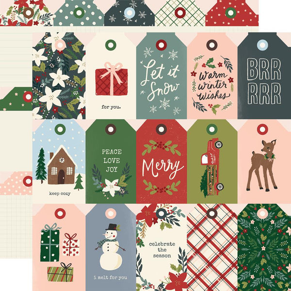 Simple Vintage Winter Woods- Cardstock Stickers – Button Farm Club