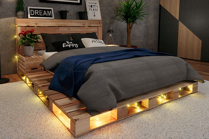 FREE Crate Side Table with any Pallet Bed or Platform purchase