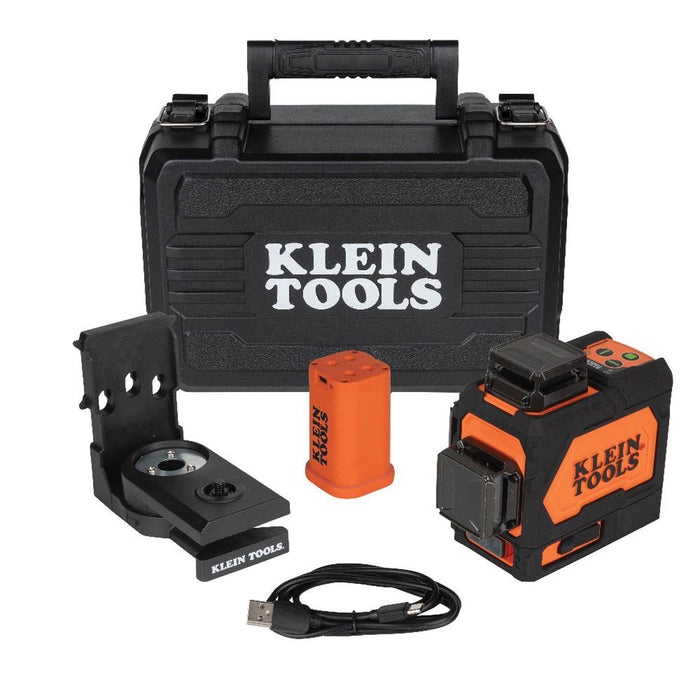 Klein Tools 93PLL Rechargeable Self-Leveling Green Planar Laser Level —  