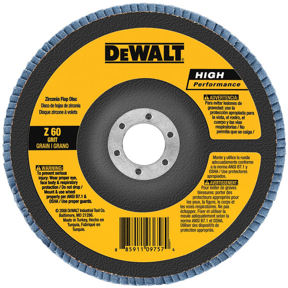 Dewalt Dw53 Coated High Performance Type 27 Flap Disc With Hub 4 1 Toolcentral Com