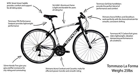 tommaso la forma hybrid bike