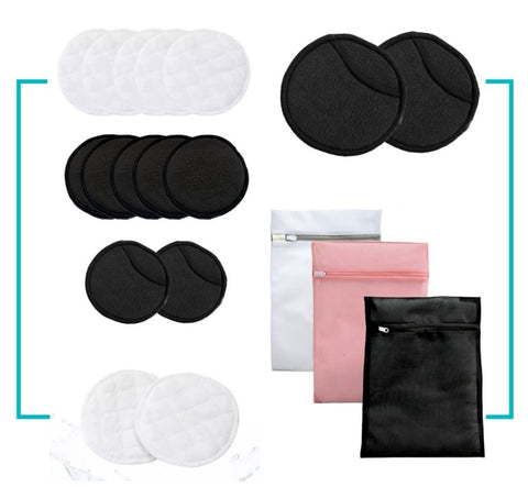 Reusable Makeup remover cotton and bamboo Wipes 