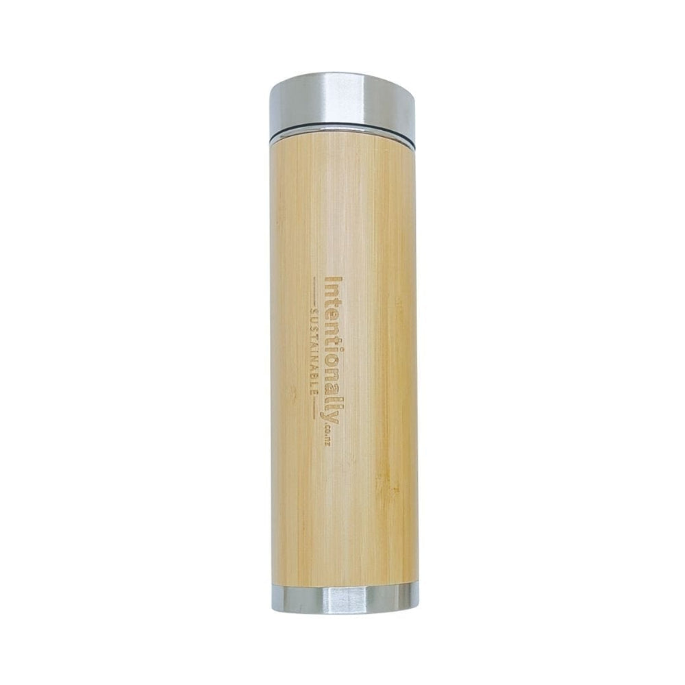 Sustainable Bamboo Hot or Cold Drink Infuser Flask