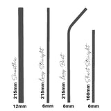 Intentionally Sustainable Ltd Stainless Steel Reusable 304 Food Grade Drinking Straws