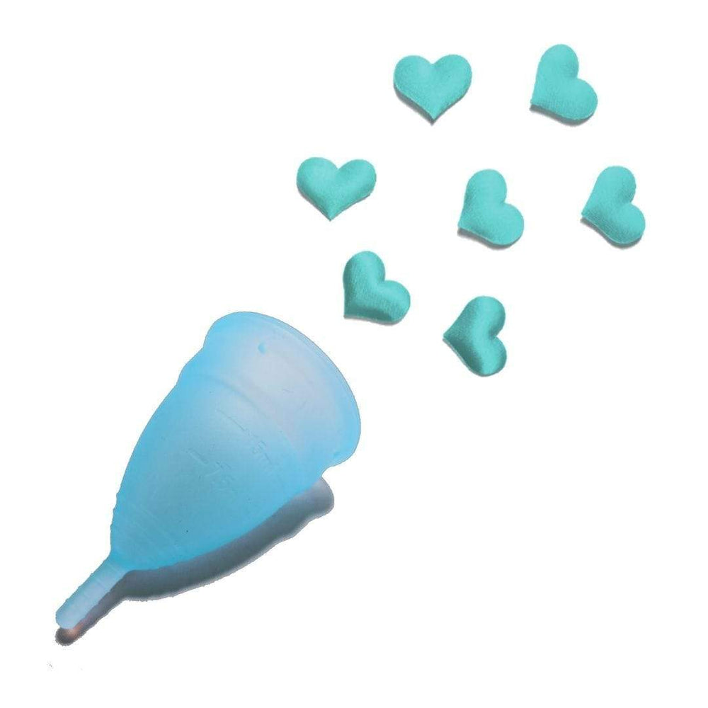 Intentionally Sustainable Ltd Medical Grade Silicone Menstrual Cup with Collapsible Cleaning Case Small / Blue
