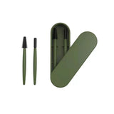Intentionally Sustainable Ltd Eco-friendly Forever Eyebrow and Eyelash Brushes Army Green