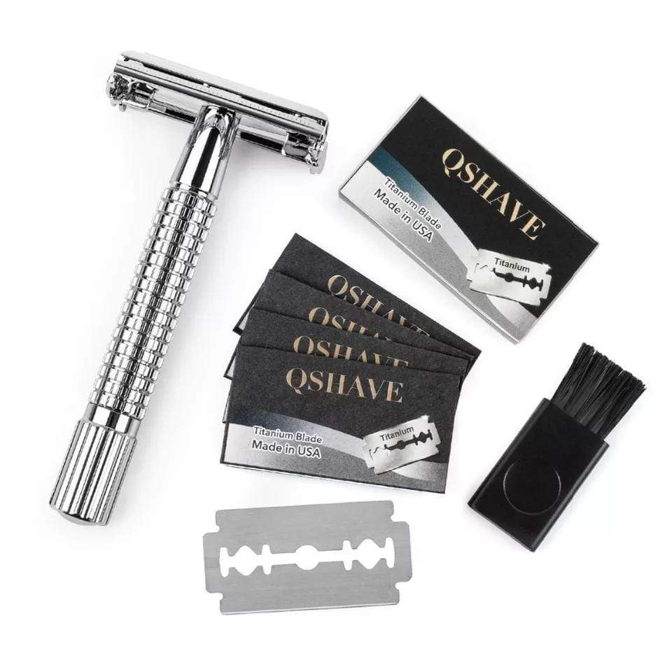 Intentionally Sustainable Ltd Short Handle Silver Double Edge Razor - Silver Silver Short