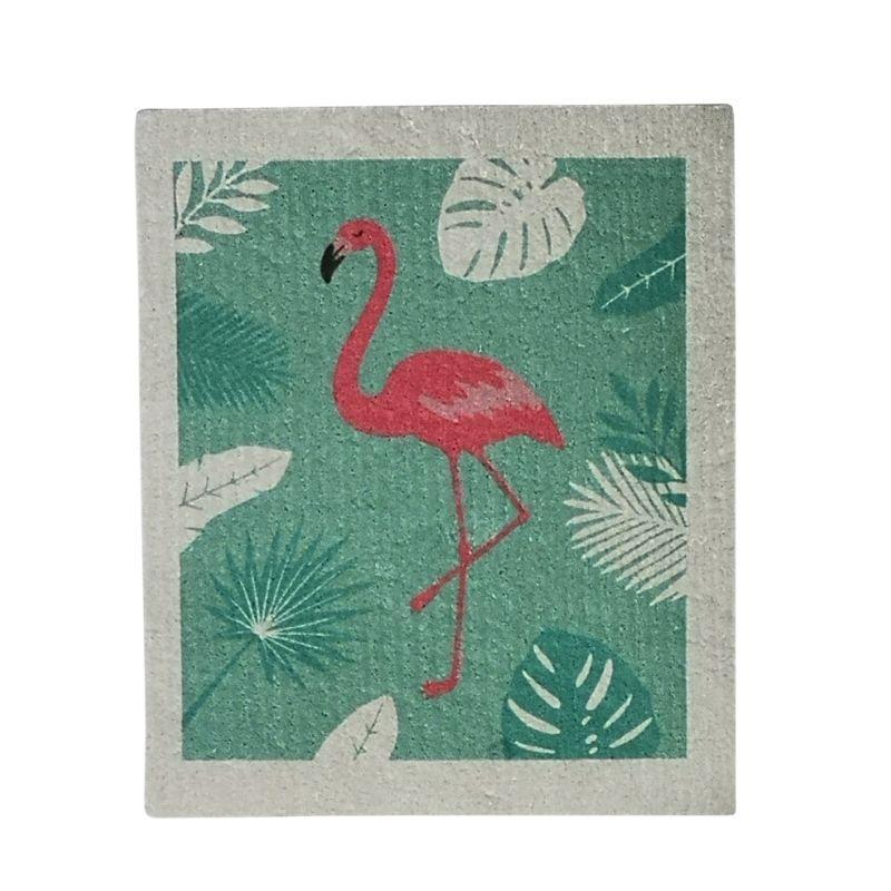 Intentionally Sustainable Ltd Biodegradable Cellulose Dish Cloths Flamingo