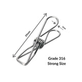 Intentionally Sustainable Ltd Stainless Steel Best Quality Clothes Pegs - 316 Marine Grade 316 Strong - 59mm x 2mm