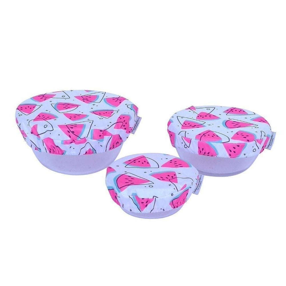 Intentionally Sustainable Ltd Reusable Fabric Bowl Covers Watermelon / 3pc Set