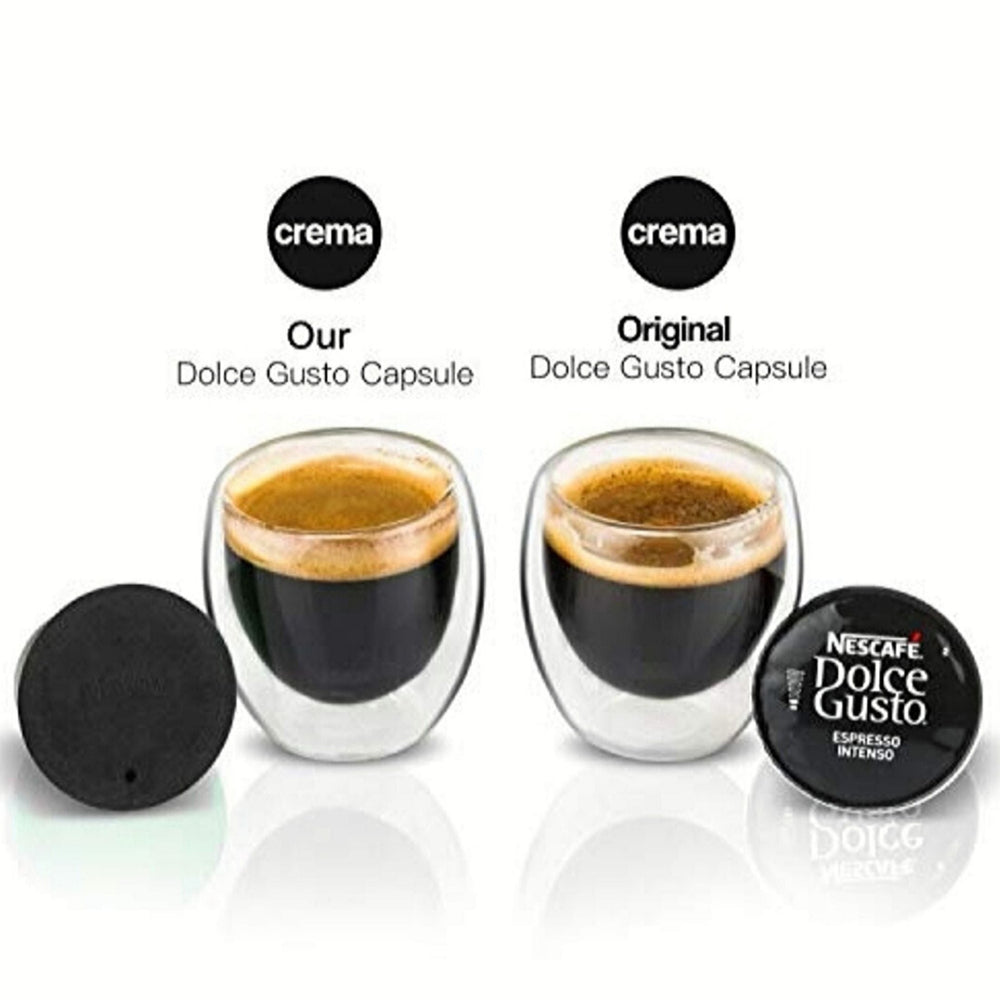 Capsulone/STAINLESS STEEL Metal capsule Compatible with dolce gusto lumio  coffee Machine Refillable Reusable capsule pod tamper