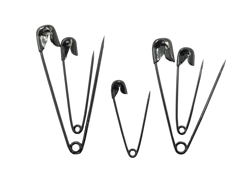 small black safety pins