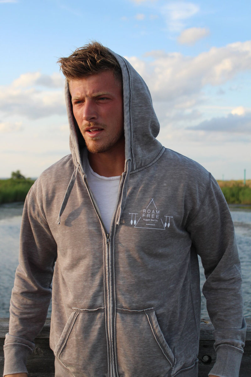 Roam Free Full Zip Hoodie - Unisex – Rugged Soul Inc.