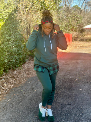 Women's White String Jogger Set - House of FaSHUN by Shun Melson