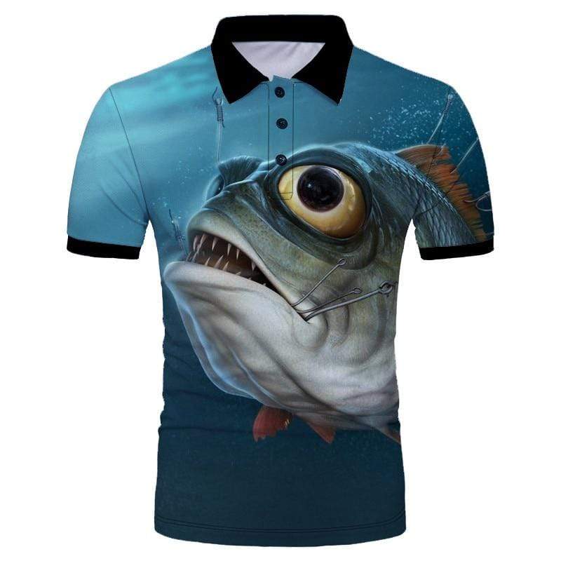 fish polo shirt