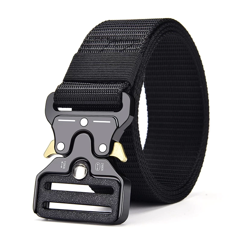 Tactical Quick Release Belt | Black Army Belt – Guts Fishing Apparel