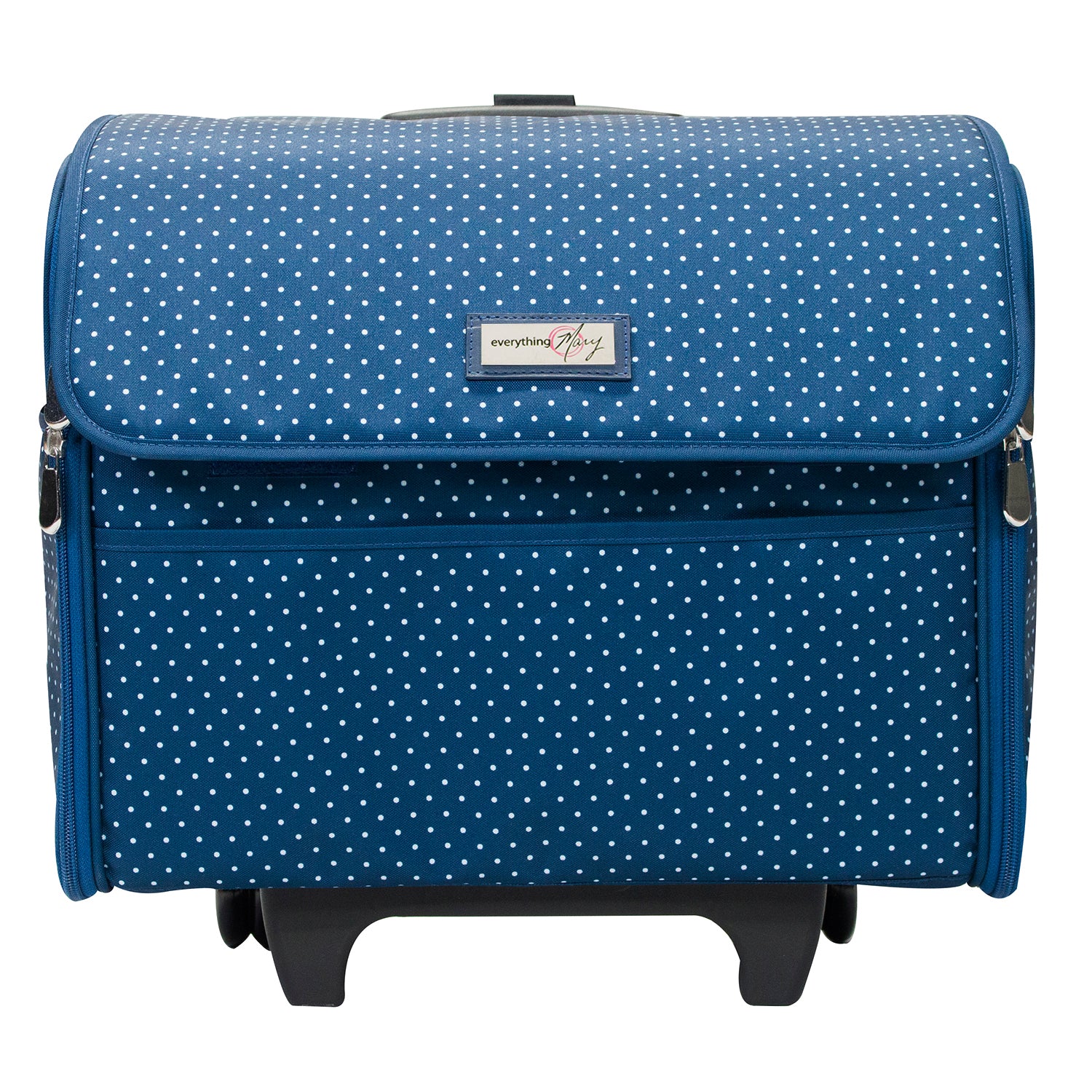 Collapsible Rolling Sewing Machine Case, Blue - Everything Mary