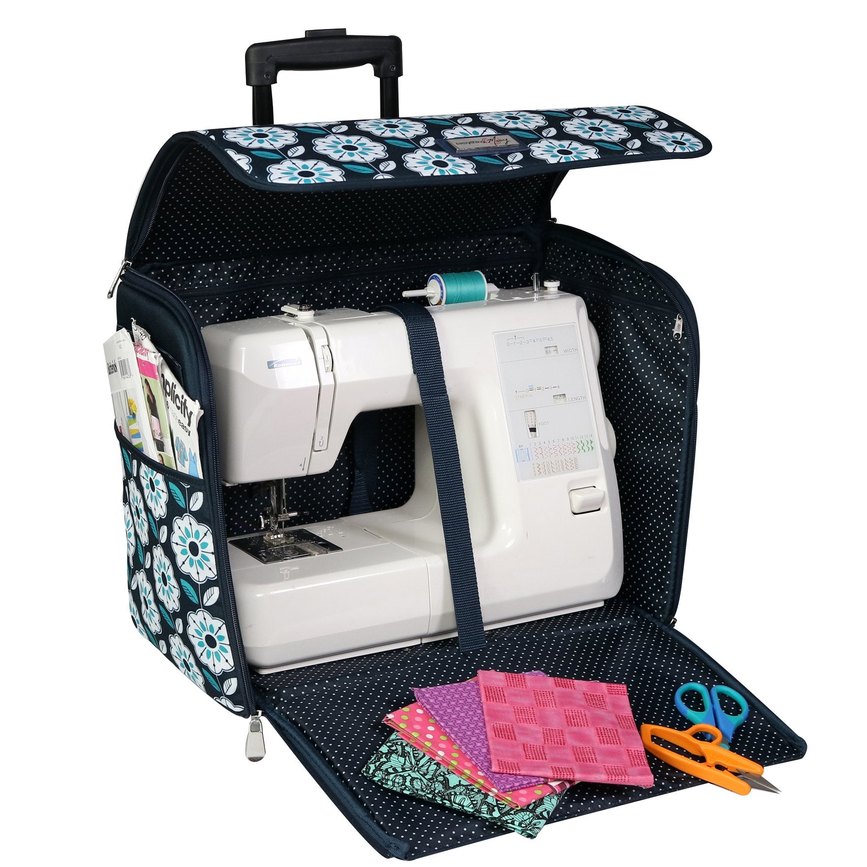 Lightweight Collapsible Rolling Sewing Machine Case - Everything Mary