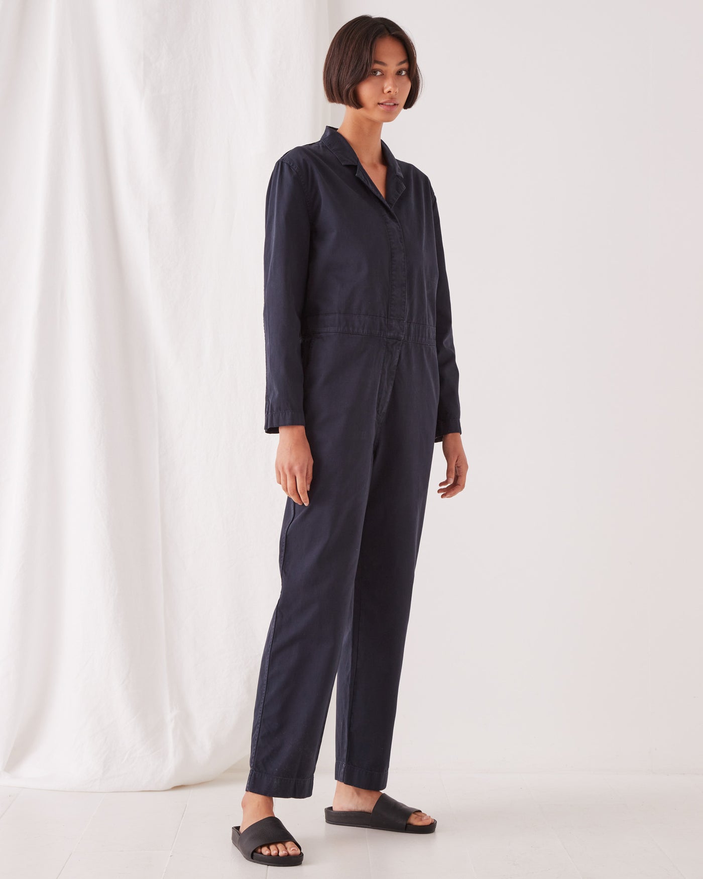 Harper Boilersuit True Navy | Assembly Label Jumpsuits