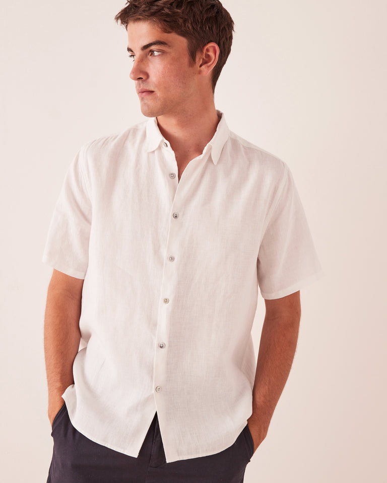 Casual Short Sleeve Shirt Silver Grey | Assembly Label