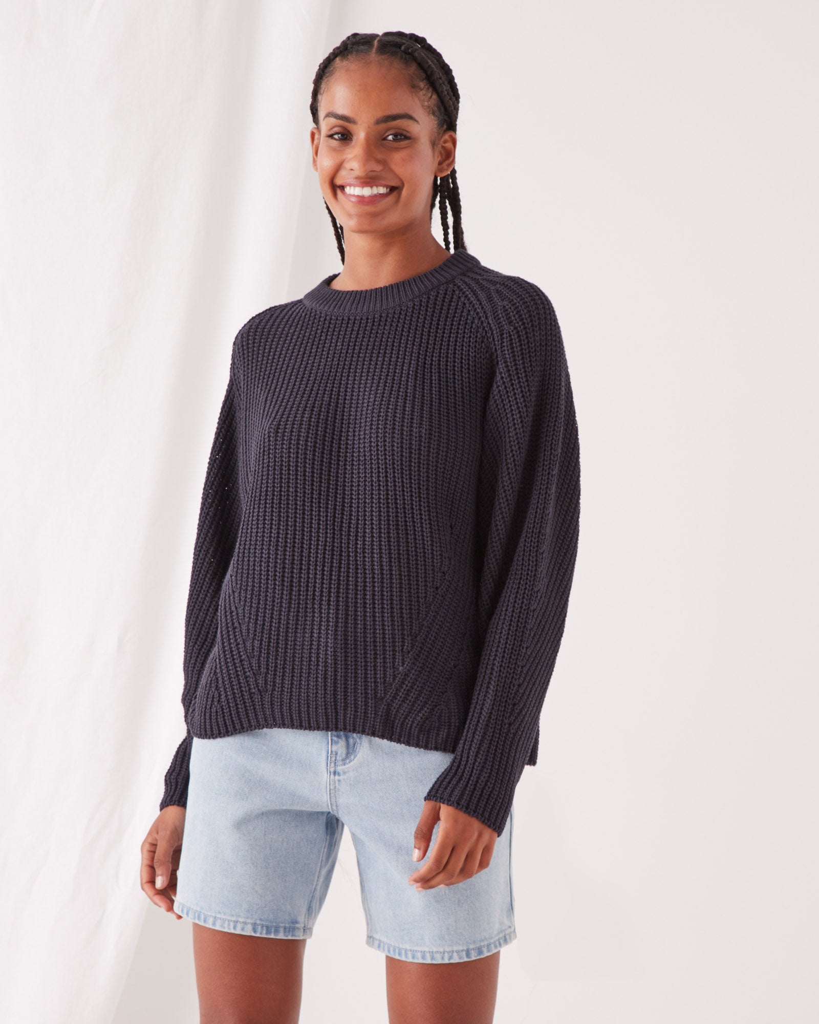 Dyan Knit True Navy | Assembly Label Womens Jumpers