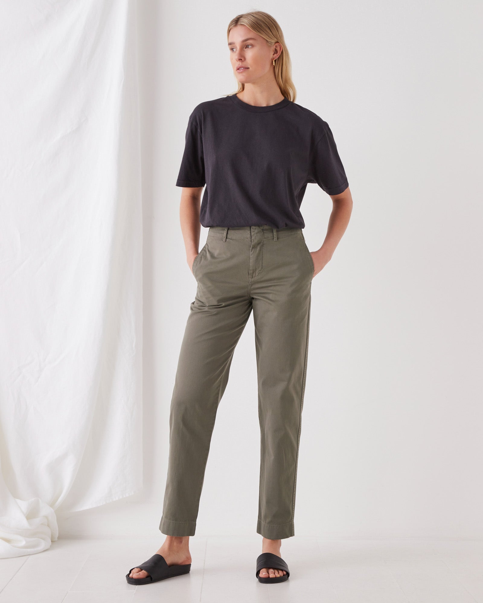 Isla Pant Sage | Assembly Label Womens Structured Pants