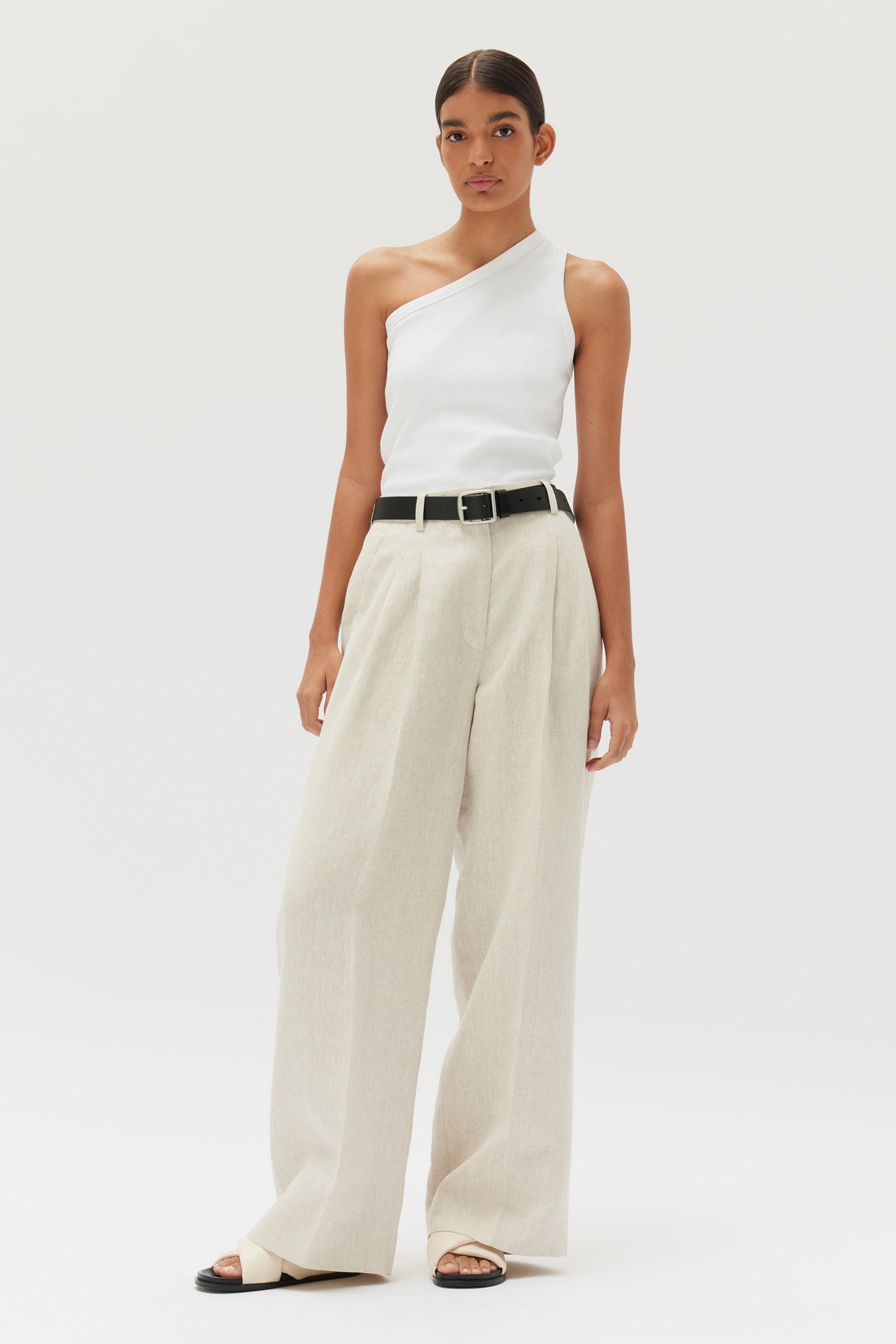 Neva Linen Pants Black | Assembly Label Womens Pants