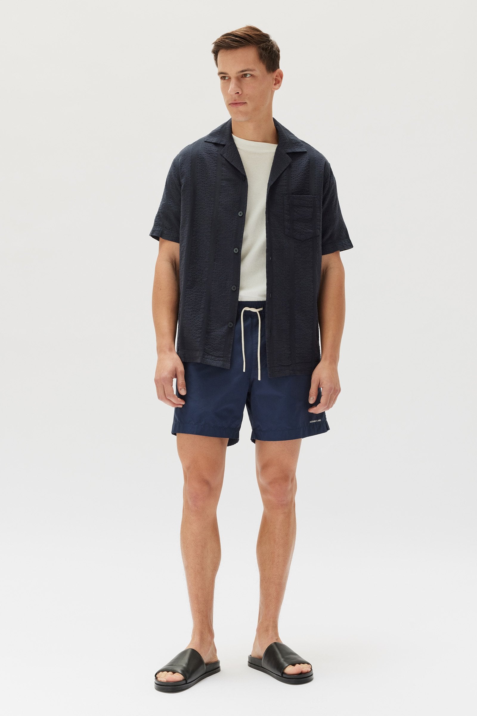 Camp Mens | Shirt Label Isak Assembly Black