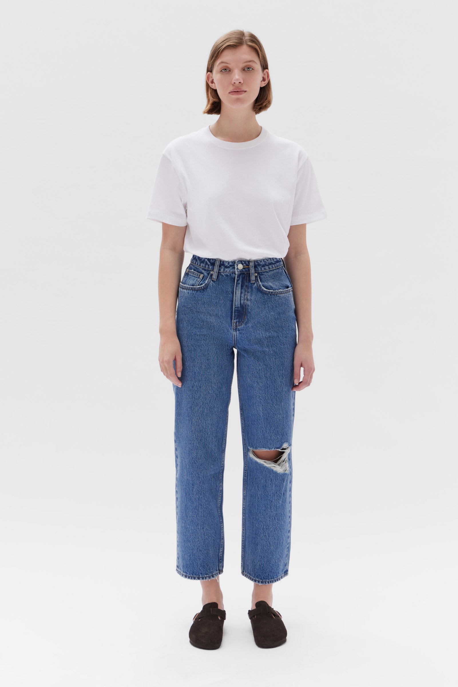 Womens Wide Leg Jean Ecru | Assembly Label