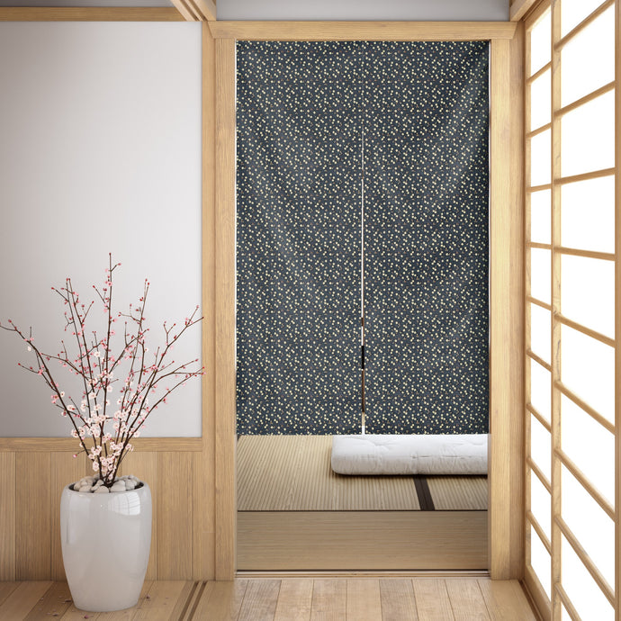 Sakura Navy Noren Japanese Door Curtain