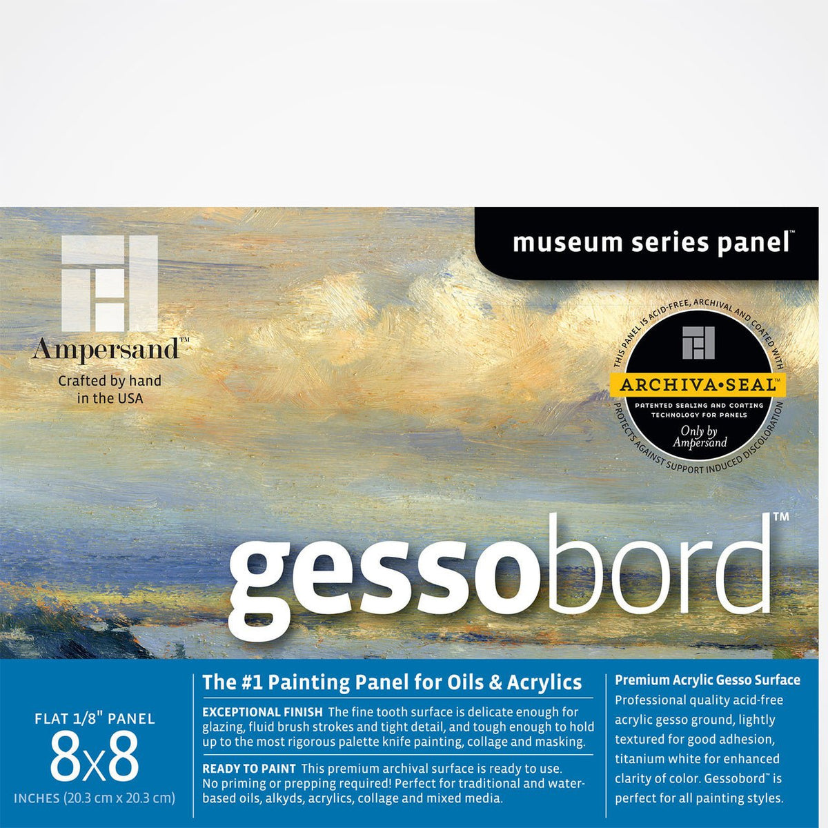 Ampersand Gessobord 4 Pack 6 x 6 Flat 1/8