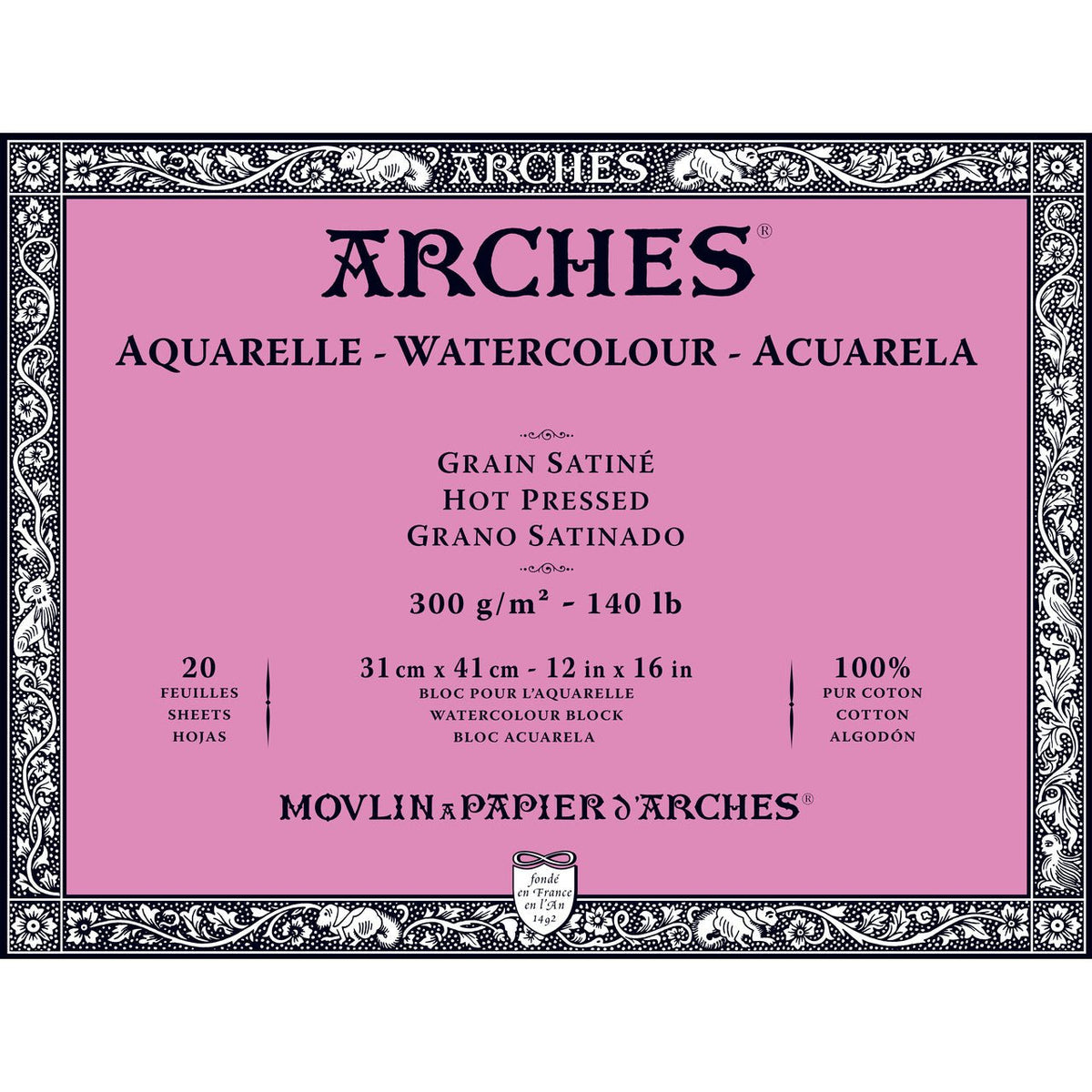 Arches® Hot-Pressed Watercolor Pad