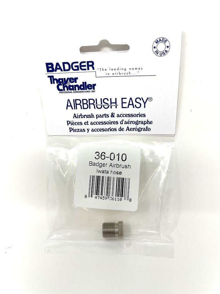 Iwata J 002 Adapter - Iwata airbrush to Badger Hose 