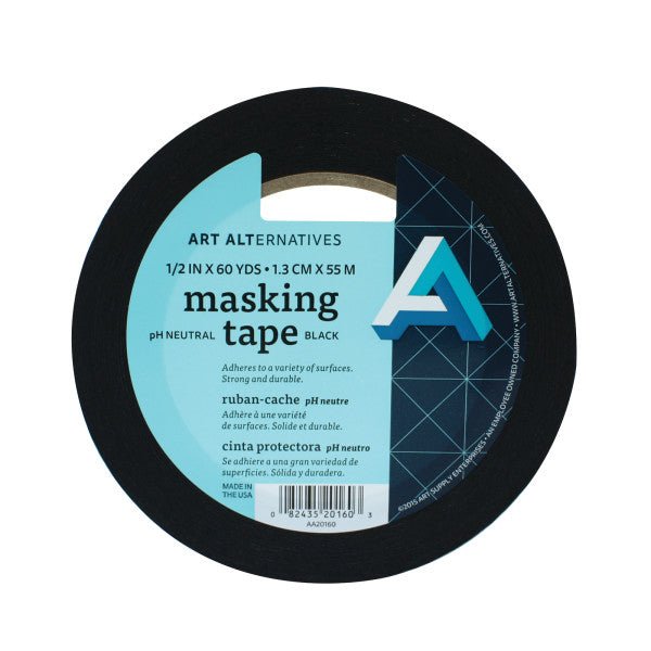 Art Alternatives Masking Tape, Black, 2 x 60yds