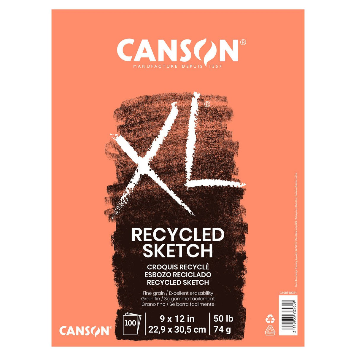 Canson XL Disposable Palette Paper 9x12, 40 Sheets