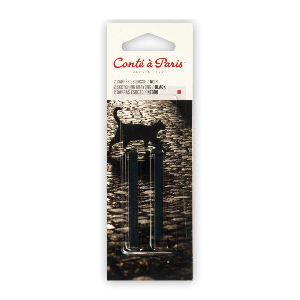 Conte Crayon 2 Pack Black 2B