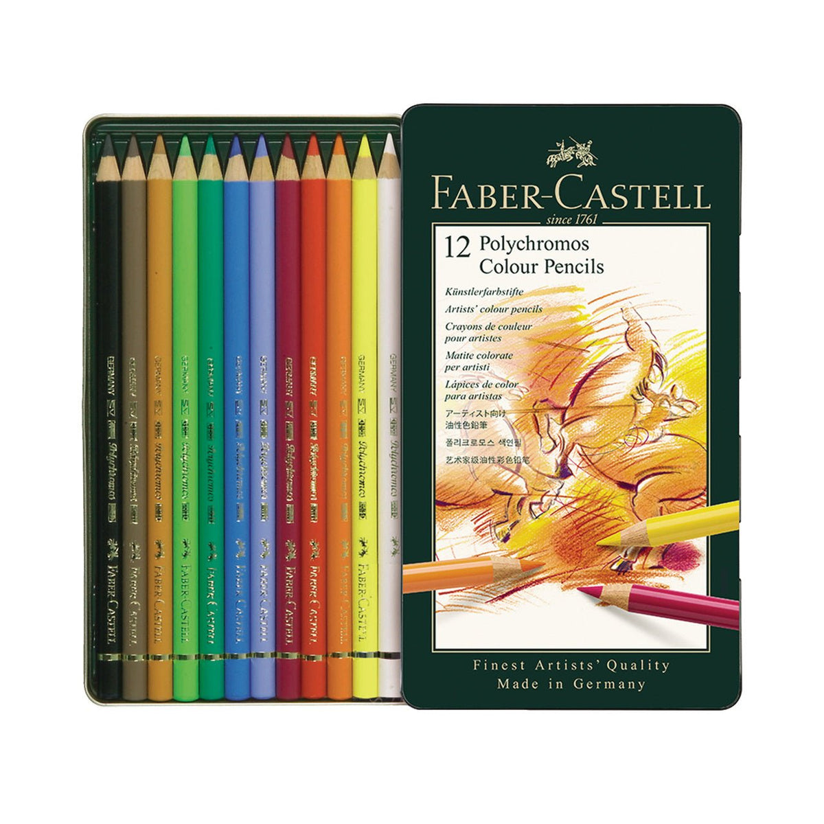 Faber-Castell Polychromos Pencil - #109 - Orange Yellow