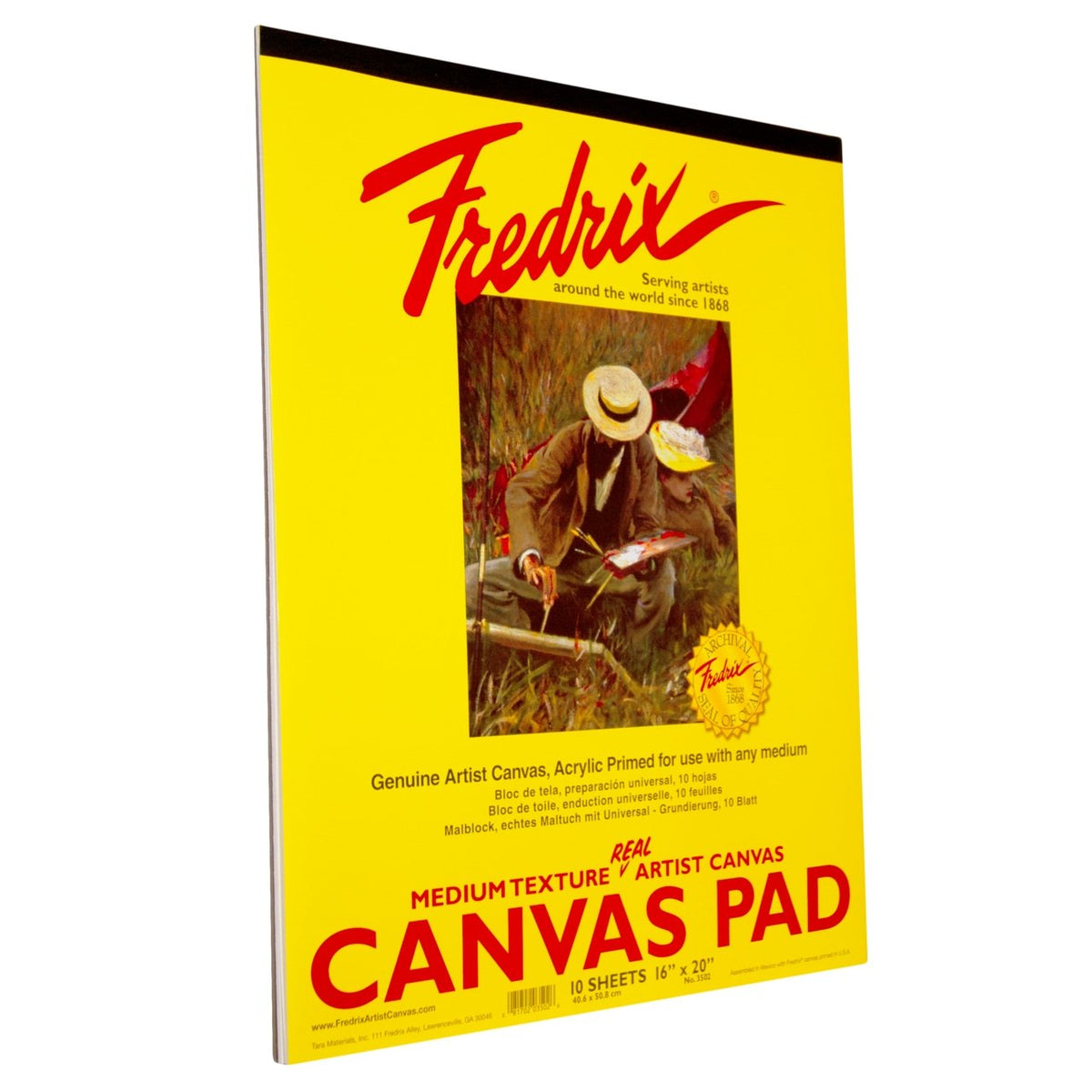 Fredrix Pro Belgian Linen Pre-Stretched Canvas 16 in. x 20 in. Each