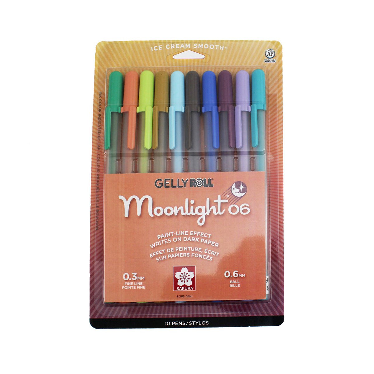 Sakura Gelly Roll Moonlight Pen Set, Fine, 5-Colors, Daylight