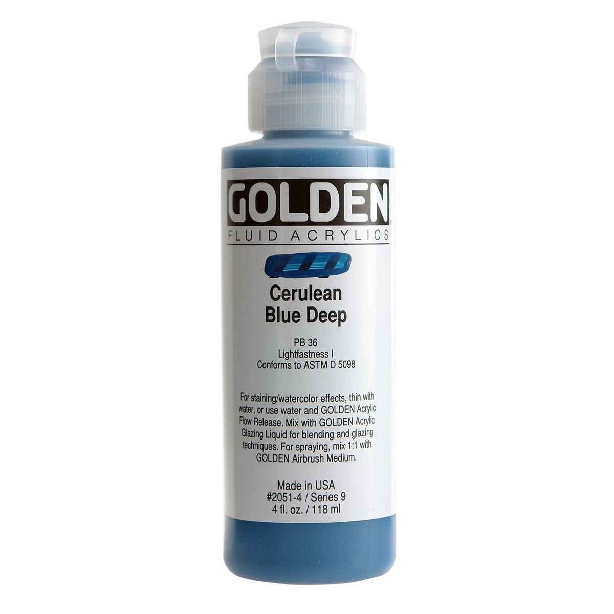 Golden Fluid Acrylic Pyrrole Orange 32 oz