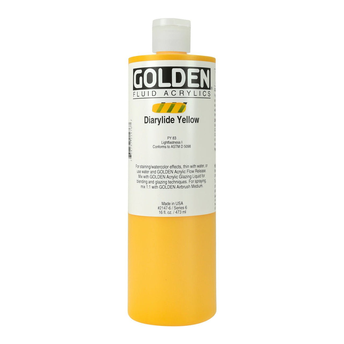 Golden : Fluid : Acrylic Paint : 473ml (16oz) : Primary Magenta