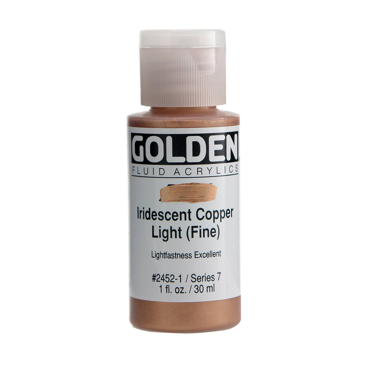 Golden Fluid Acrylic Iridescent Bright Gold (Fine) 1 oz