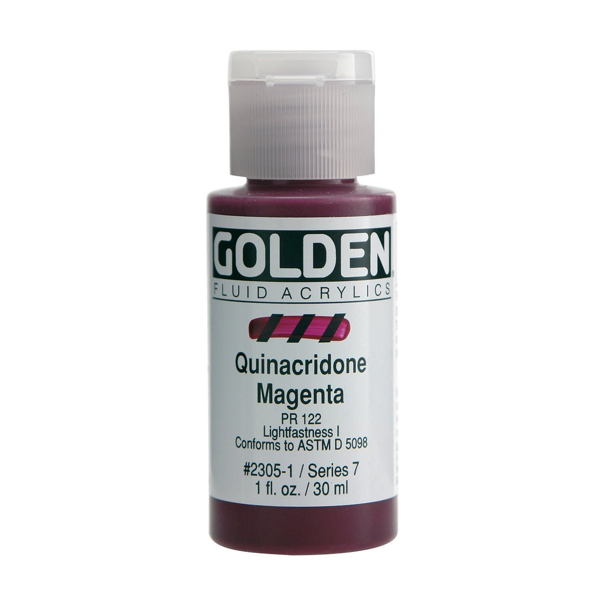 Golden Fluid Acrylic Quinacridone Magenta / 1 oz.