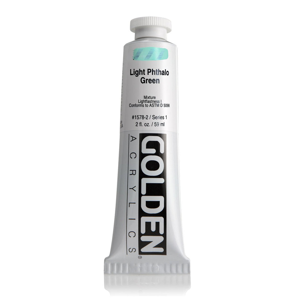 Golden Heavy Body Acrylic - Phthalo Green (Blue Shade) 2 oz.