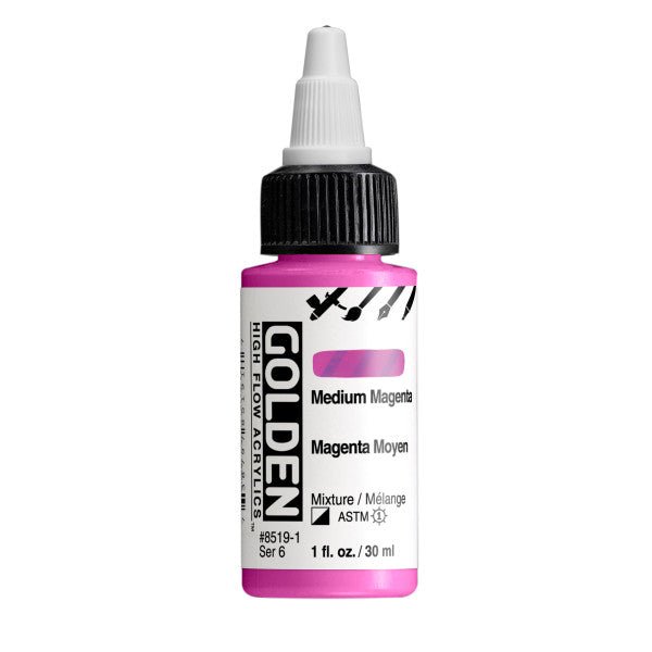 Golden High Flow Acrylics 1 oz Light Magenta